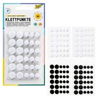folia Klettpunkte schwarz, weiß, 60 St. folia Klettpunkte schwarz, weiß, 60 St. von folia