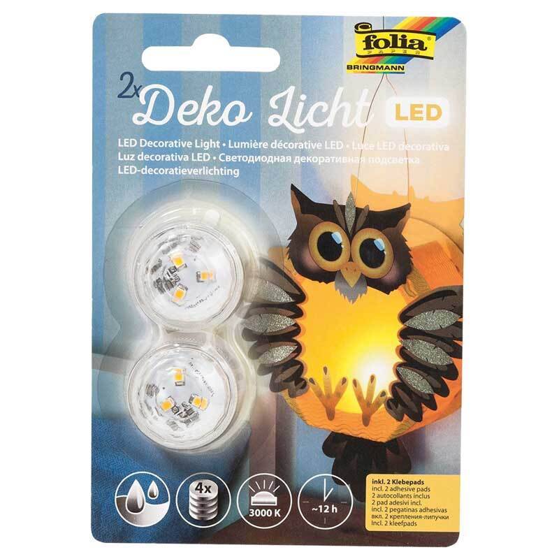 LED Deko-Licht warmweiß 2 Stück von folia