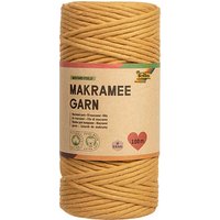 folia Makramee Garn senfgelb Mustard field Ø 3,5 mm, 1 St. von folia