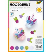 folia Moosgummi Glitter Magic mehrfarbig 5 Bogen von folia