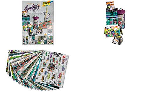 folia Motivblock ´Graffiti´, 240 x 340 mm, 20 Blatt, Sie erhalten 1 Stück á 20 Blatt folia Motivblock ´Graffiti´, 240 x 340 mm, 20 Blatt, Sie erhalten 1 Stück á 20 Blatt von folia