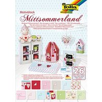 folia Motivblock MITTSOMMER farbsortiert 270/80 g/qm 1 Block folia Motivblock MITTSOMMER farbsortiert 270/80 g/qm 1 Block von folia