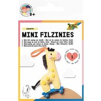 folia Nähset Mini Filzinies GIRAFFE gelb von folia