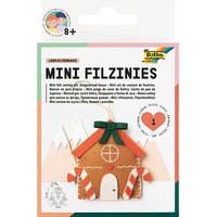 folia Nähset Mini Filzinies LEBKUCHENHAUS braun von folia