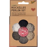 folia Perlen-Set Rocailles silber mehrfarbig von folia