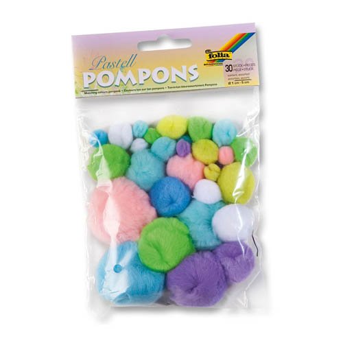 folia Pompons Pastell 30 STK. - Pompom folia Pompons Pastell 30 STK. - Pompom von folia
