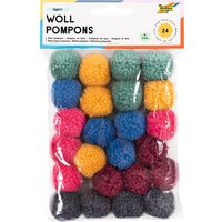 folia Pompons farbsortiert Party Ø 3,0 cm 24 St. folia Pompons farbsortiert Party Ø 3,0 cm 24 St. von folia