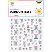 folia Schmucksteine transparent SQUARE IRIDESCENT 66 St. folia Schmucksteine transparent SQUARE IRIDESCENT 66 St. von folia