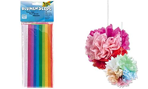 folia Seidenpapier, 500 x 700 mm, 20 g/qm, farbig sortiert, Sie erhalten 1 Packung, Packungsinhalt: 10 Bögen folia Seidenpapier, 500 x 700 mm, 20 g/qm, farbig sortiert, Sie erhalten 1 Packung, Packungsinhalt: 10 Bögen von folia
