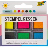 folia Stempelkissen neon gelb, pink, orange, schwarz, grün, blau 6x 2,4 x 2,4 cm folia Stempelkissen neon gelb, pink, orange, schwarz, grün, blau 6x 2,4 x 2,4 cm von folia
