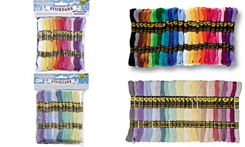 folia Stickgarn ´Pastell´, 52 Docken à 8 m, farbig sortiert, Sie erhalten 1 Packung, Packungsinhalt: 52 Stück folia Stickgarn ´Pastell´, 52 Docken à 8 m, farbig sortiert, Sie erhalten 1 Packung, Packungsinhalt: 52 Stück von folia