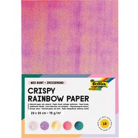 folia Tonpapier Crispy Rainbow Paper farbsortiert 75 g/qm 10 Blatt von folia