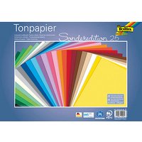 folia Tonpapier Sonderedition 25 farbsortiert 130 g/qm 25 Bogen von folia