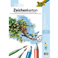 folia Tonpapier Zeichenkarton weiß 250 g/qm 25 St. von folia