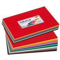 folia Tonpapier farbsortiert 180 g/qm 120 Blatt von folia