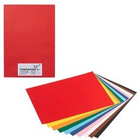 folia Tonpapier farbsortiert 130 g/qm 50 Blatt von folia
