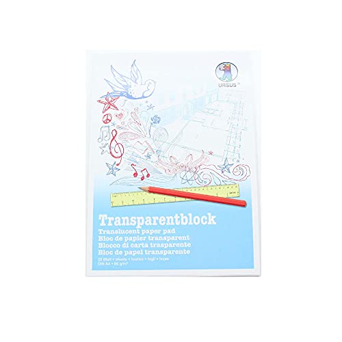 Folia 8000/25 Transparentpapierblöcke, Skizzenpapierblöcke Transparentpapierblock A4 25 Blatt von folia