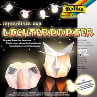 folia Transparentpapier Lichterpapier 30,0 x 30,0 cm 80 g/qm, 12 St. von folia