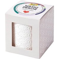 folia Washi Dekor Blüten weiß Deko-Klebeband matt 50,0 mm x 5,0 m 1 Rolle folia Washi Dekor Blüten weiß Deko-Klebeband matt 50,0 mm x 5,0 m 1 Rolle von folia