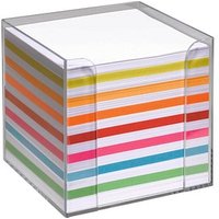 folia Zettelbox transparent inkl. 700 Notizzettel farbig sortiert folia Zettelbox transparent inkl. 700 Notizzettel farbig sortiert von folia