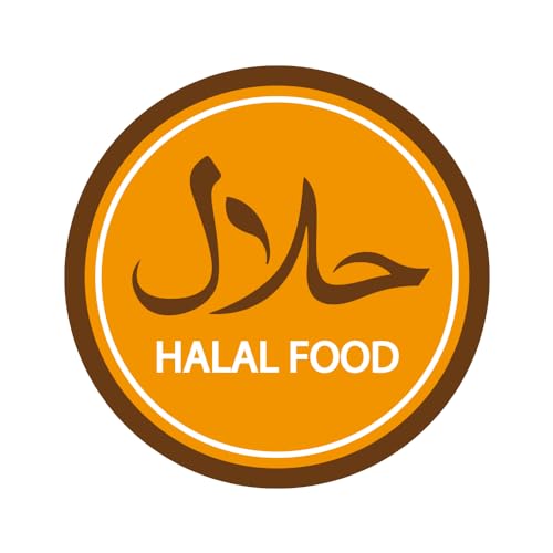 foliado® HALAL Aufkleber Digitaldruck Imbiss Bistro Restaurant Folie für Schaufenster, Tür, etc. Hinweis Döner | rund/eckig | Viele Motive zur Auswahl D125 (40 x 40 cm) von foliado