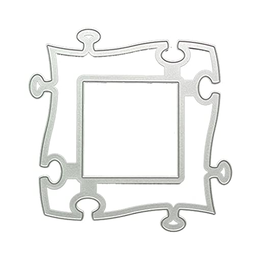 Puzzle Bordüre Modell Metall Stanzformen Prägeschablone Vorlage für DIY Handwerk für Kartenpapier DIY Handwerk Dekoration von follwer0