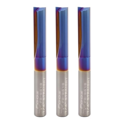 FOOS Gerade Hartmetall-Frässtifte – 6,35 mm Schäfte – USA Veteranenbesitz (7,6 cm Schnittdurchmesser) von foos