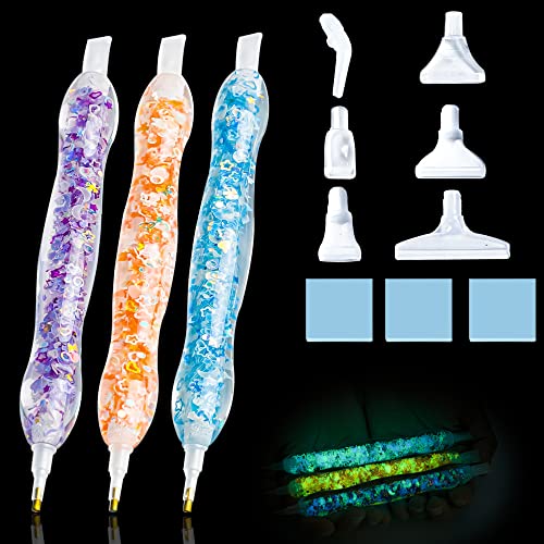 3 Pcs Diamond Painting Stift für Diamond Painting Zubehör, Diamond Painting Set Stift Diamant Painting Stift für 5d Diamant Painting Stifte, Im Dunkeln Leuchtende Stifte mit Spitzen und Wachsset 001 3 Pcs Diamond Painting Stift für Diamond Painting Zubehör, Diamond Painting Set Stift Diamant Painting Stift für 5d Diamant Painting Stifte, Im Dunkeln Leuchtende Stifte mit Spitzen und Wachsset 001 von forever young