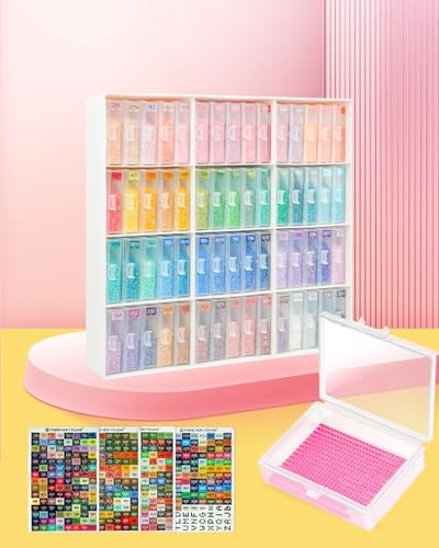 60 Stück Diamond Painting Aufbewahrungsbox und Schiffchen Regal, Diamond Painting Zubehör Boxen für Steine, 2-in-1 Diamond Art Schiffchen und aufbewahrung, Regal 60 Stück Diamond Painting Aufbewahrungsbox und Schiffchen Regal, Diamond Painting Zubehör Boxen für Steine, 2-in-1 Diamond Art Schiffchen und aufbewahrung, Regal von forever young