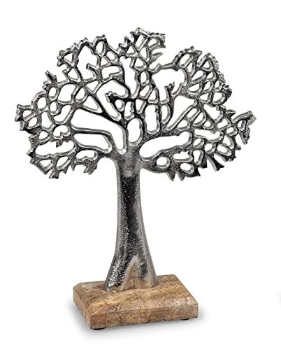 formano Lebensbaum aus Aluminium mit Mangoholz ca. 27 cm Dekoration Baum formano Lebensbaum aus Aluminium mit Mangoholz ca. 27 cm Dekoration Baum von formano