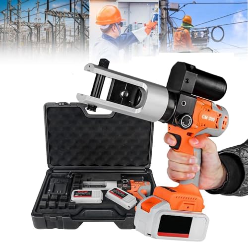 Elektrischer Hydraulikdraht Crimper, 16-300mm² wiederaufladbarer hydraulischer Crimp-Zange mit Batterie, DV18V/12800H Lithium-Batterie-Kabel-Crimp-Werkzeug für Kupfer- und Aluminiumanschlüsse Elektrischer Hydraulikdraht Crimper, 16-300mm² wiederaufladbarer hydraulischer Crimp-Zange mit Batterie, DV18V/12800H Lithium-Batterie-Kabel-Crimp-Werkzeug für Kupfer- und Aluminiumanschlüsse von forplubossmmp