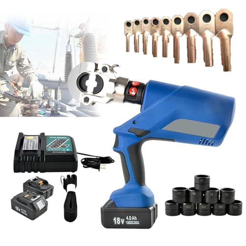Elektrischer Hydraulikdraht Crimper, batteriebetriebene Crimp-Zange mit Batterie, Crimp-Bereich 16-300 mm², wiederaufladbare Hydraulik-Crimp-Werkzeuganschlusskabelschneider-Draht-Werkzeugkits Elektrischer Hydraulikdraht Crimper, batteriebetriebene Crimp-Zange mit Batterie, Crimp-Bereich 16-300 mm², wiederaufladbare Hydraulik-Crimp-Werkzeuganschlusskabelschneider-Draht-Werkzeugkits von forplubossmmp
