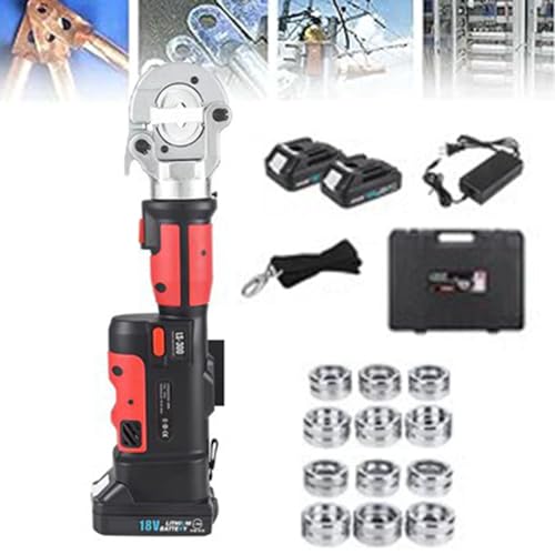 Kabelloser Hydraulikdraht Crimper, elektrische hydraulische Crimpa-Zange mit Batterie, OLED-Digitalanzeige, Hydraulikanschlusskabel Lug-Crimper Electric Crimping Tool für 10-300 mm² Kabelloser Hydraulikdraht Crimper, elektrische hydraulische Crimpa-Zange mit Batterie, OLED-Digitalanzeige, Hydraulikanschlusskabel Lug-Crimper Electric Crimping Tool für 10-300 mm² von forplubossmmp