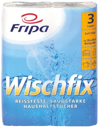 Fripa 3012011 Haushaltsrollen Wischfix hochweiß von fripa