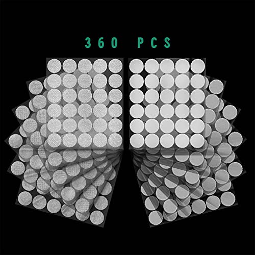 Fruitlet® Klettpunkte Selbstklebend 20mm Weiß, 360 Stück Extra Stark, 180 Paar Klettverschluss Punkte Rund Klein, Klettband Rund 20 mm von fruitlet