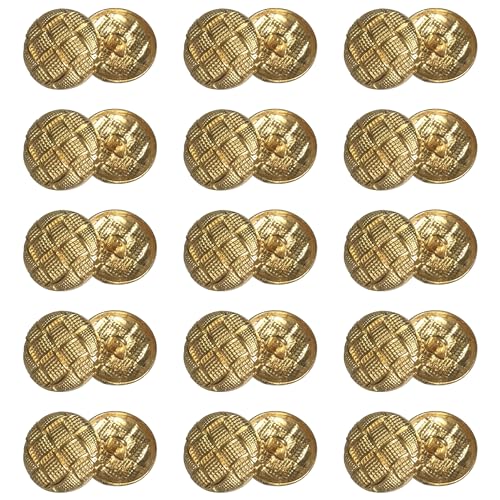ftiemlovde 30 Edel Dirndl Trachten Goldene KnöPfe Zum AnnäHen，KnöPfe Gold für Mantel Groß ，Kochjacke öSenknöPfe Blazer Metall Kleidung（F30 20mm) von ftiemlovde