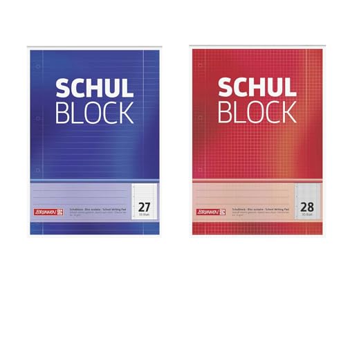 fuellermaus Schulblöcke Sparpack 10x liniert 10 x kariert - mit Rand 50 Blatt fuellermaus Schulblöcke Sparpack 10x liniert 10 x kariert - mit Rand 50 Blatt von fuellermaus