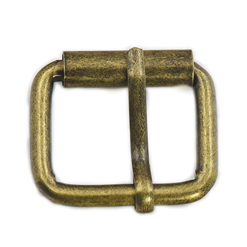 20 PCS Single Zinken 2,5 cm 25 mm rechteckig Roller Fix Gurtschlösser Nickel Bronze, metall, gold, 25 mm von fujiyuan