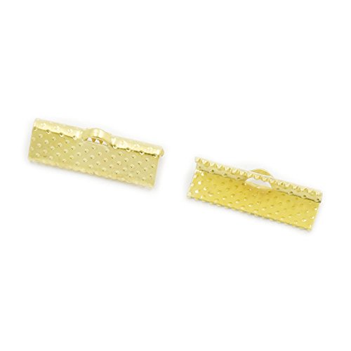 Bandklemmen, 16 mm, 200 Stück, Goldfarben Bandklemmen, 16 mm, 200 Stück, Goldfarben von fujiyuan