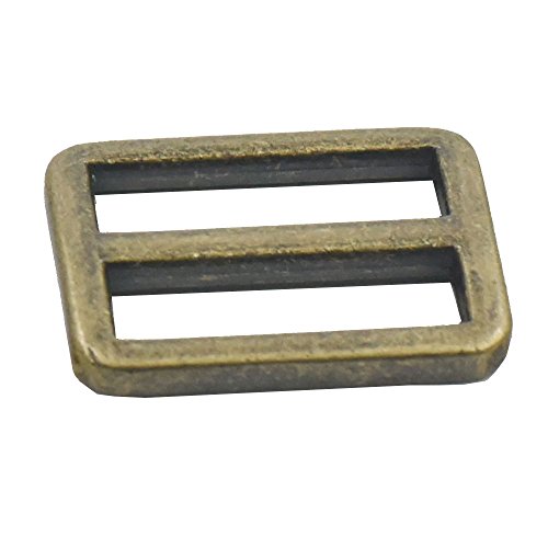 Fujiyuan 10 Stück 25 mm Lederriemen Gurtband Schnallen Metall Versteller Triglides Slide Bronze Fujiyuan 10 Stück 25 mm Lederriemen Gurtband Schnallen Metall Versteller Triglides Slide Bronze von fujiyuan