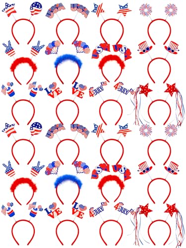 fulasiteu 24 Stück 4. Juli Stirnband Patriotische Stirnbänder Stern Onkel Sam Hut Luftballons Stirnband für Frauen Mädchen Amerikanische Flagge Unabhängigkeitstag Partyzubehör 4. Juli Partyzubehör fulasiteu 24 Stück 4. Juli Stirnband Patriotische Stirnbänder Stern Onkel Sam Hut Luftballons Stirnband für Frauen Mädchen Amerikanische Flagge Unabhängigkeitstag Partyzubehör 4. Juli Partyzubehör von fulasiteu