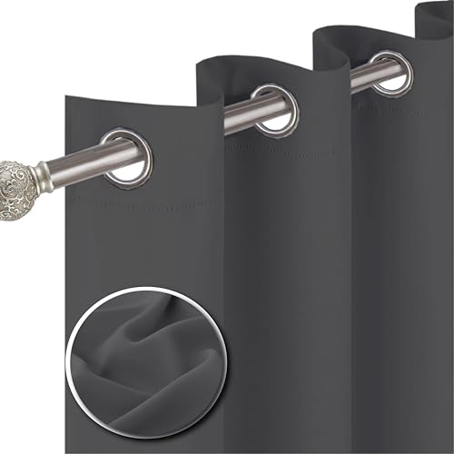 Thermo-Verdunkelungsvorhänge aus 100 % Polyester, mit Ösen, weich und dick, 2-Pannel-Ring, Fensterbehandlungsvorhänge mit Raffhalter, Wohnzimmer, Schlafzimmer, Büro, Küche (229 cm breit x 229 cm lang) ) Thermo-Verdunkelungsvorhänge aus 100 % Polyester, mit Ösen, weich und dick, 2-Pannel-Ring, Fensterbehandlungsvorhänge mit Raffhalter, Wohnzimmer, Schlafzimmer, Büro, Küche (229 cm breit x 229 cm lang) ) von funky gadgets