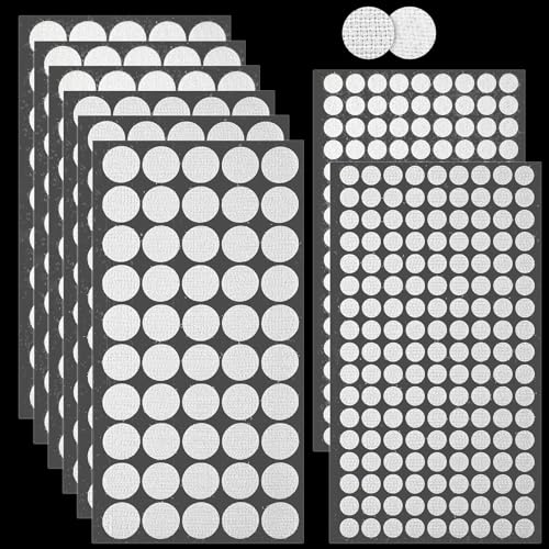 Klettpunkte Selbstklebend, 10mm/20mm Klettklebepunkte Self Adhesive,Stark Dots Klett Klebe Punkte,Rund Klettverschluss Punkte Selbstklebend Für Schule Handwerk Lernmaterial,Stoff, Diy Weihnachtsk von funvce