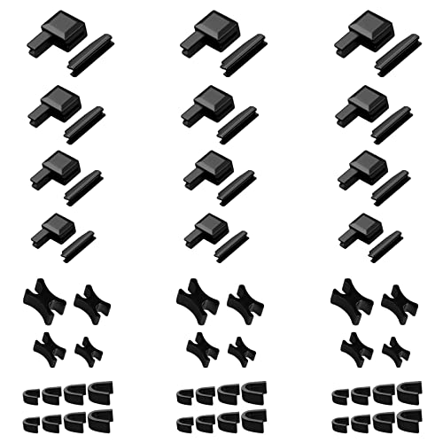 Reißverschluss Reparatur Set, 60 Stücke 3#5#8#10# Zipper Endstücke oben+unten, Reißverschluss Stopper für Bekleidung,Koffer,Taschen,Jacke,Jeans (Black) von funvce