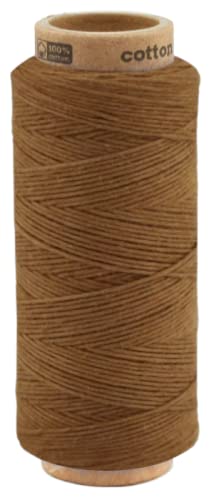 100 Meter Baumwollkordel 1,0 mm, Kordel Schnur Baumwolle Bindfaden Bäckergarn Geschenkband (0125 - Karamell) von fuwi