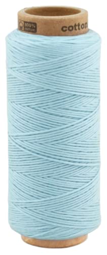 100 Meter Baumwollkordel 1,0 mm, Kordel Schnur Baumwolle Bindfaden Bäckergarn Geschenkband (0140 - Eisberg) von fuwi