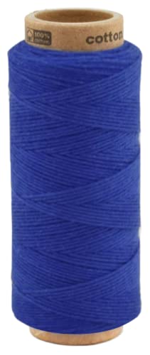 100 Meter Baumwollkordel 1,0 mm, Kordel Schnur Baumwolle Bindfaden Bäckergarn Geschenkband 0055 - Blau von fuwi