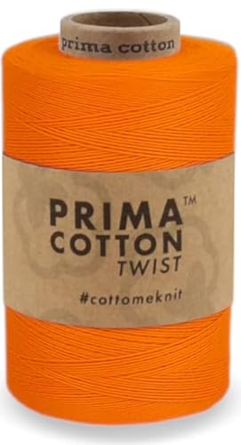 1000 Meter Baumwollgarn 0,8 mm von fuwi zum Stricken, Häkeln, Weben, Farbe: Orange 1000 Meter Baumwollgarn 0,8 mm von fuwi zum Stricken, Häkeln, Weben, Farbe: Orange von fuwi