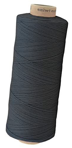 Baumwollkordel Twine, 650 Meter, Dunkles Grau, 1mm von fuwi