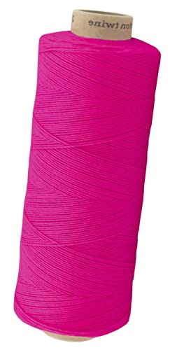 Baumwollkordel Twine, 650 Meter, Fuchsia, 1mm von fuwi